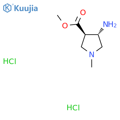 Methyl trans-4-amino-1-methyl-pyrrolidine-3-carboxylate dihydrochloride structure