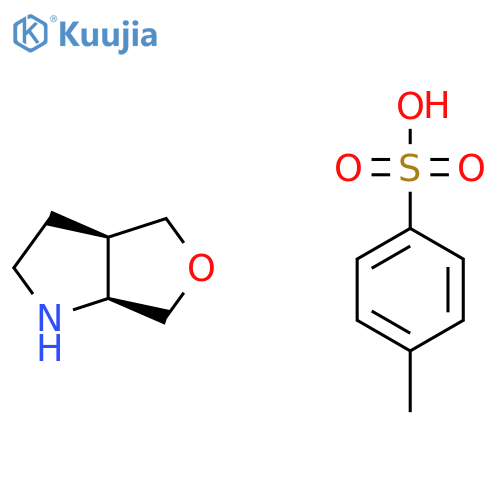 cis-2,3,3a,4,6,6a-hexahydro-1H-furo[3,4-b]pyrrole;4-methylbenzenesulfonic acid structure