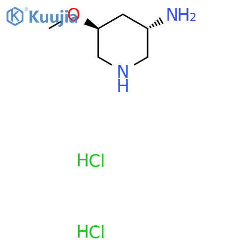 (3S,5S)-5-methoxypiperidin-3-amine;dihydrochloride structure