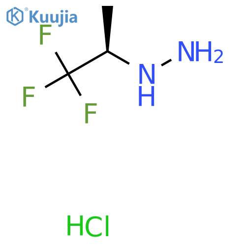 [(1R)-2,2,2-trifluoro-1-methyl-ethyl]hydrazine;hydrochloride structure