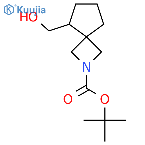 Tert-butyl 5-(hydroxymethyl)-2-azaspiro[3.4]octane-2-carboxylate structure