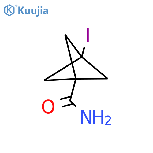 3-Iodobicyclo[1.1.1]pentane-1-carboxamide structure