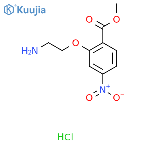 Methyl 2-(2-aminoethoxy)-4-nitro-benzoate;hydrochloride structure