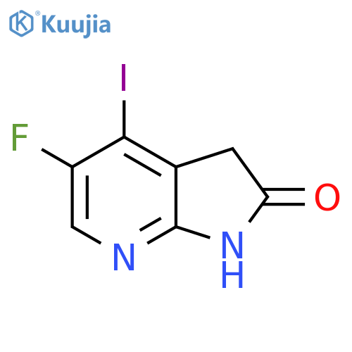 5-Fluoro-4-iodo-1,3-dihydropyrrolo[2,3-b]pyridin-2-one structure