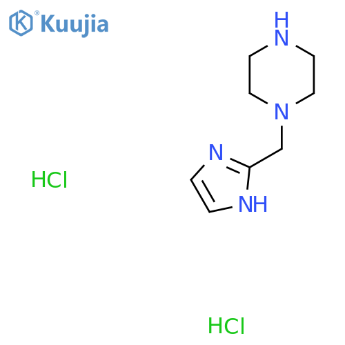 1-(1H-imidazol-2-ylmethyl)piperazine;dihydrochloride structure