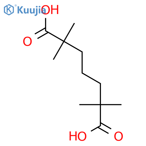 2,2,6,6-Tetramethylpimelic acid structure