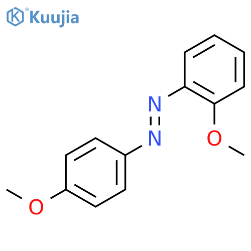 (E)-1-(2-methoxyphenyl)-2-(4-methoxyphenyl)diazene structure