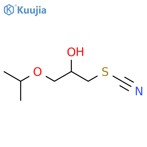 (2-hydroxy-3-propan-2-yloxypropyl) Thiocyanate structure