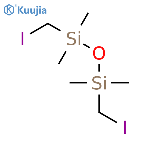 Disiloxane,1,3-bis(iodomethyl)-1,1,3,3-tetramethyl- structure