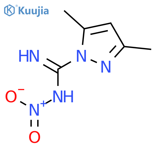 1H-Pyrazole-1-carboximidamide,3,5-dimethyl-N-nitro- structure