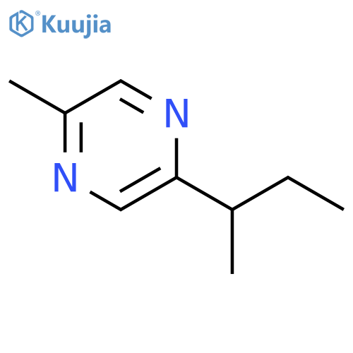 Pyrazine, 2-methyl-5-(1-methylpropyl)- structure