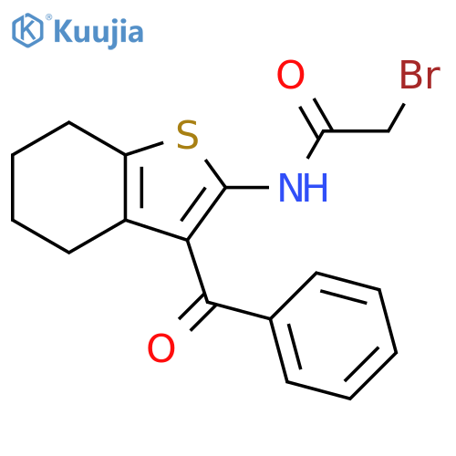 2-(2-Bromoacetamide)-3-benzoyl-4,5,6,7-tetrahydrobenzobthiophene structure