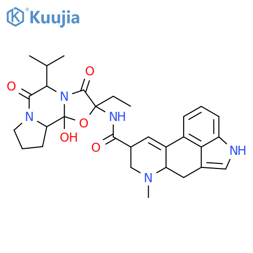 Ergotaman-3',6',18-trione,2'-ethyl-12'-hydroxy-5'-(1-methylethyl)-, (5'a,8a)- (9CI) structure