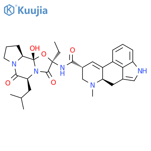 Ergotaman-3',6',18-trione,2'-ethyl-12'-hydroxy-5'-(2-methylpropyl)-, (5'a)- (9CI) structure