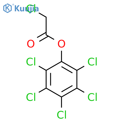 Acetic acid, 2-chloro-,2,3,4,5,6-pentachlorophenyl ester structure