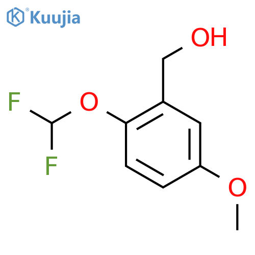 2-(difluoromethoxy)-5-methoxyphenylmethanol structure