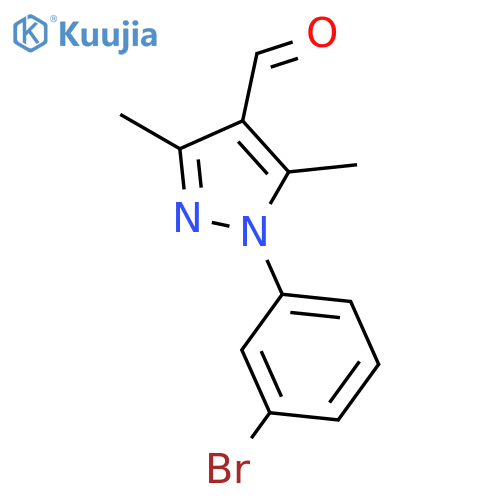 1-(3-Bromo-phenyl)-3,5-dimethyl-1H-pyrazole-4-carbaldehyde structure