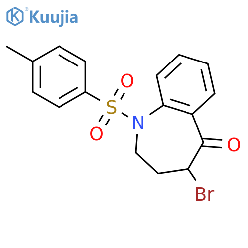 5H-1-Benzazepin-5-one,4-bromo-1,2,3,4-tetrahydro-1-[(4-methylphenyl)sulfonyl]- structure