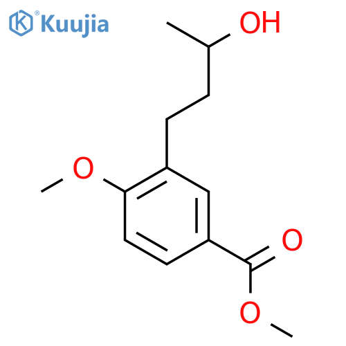 methyl 3-(3-hydroxybutyl)-4-methoxybenzoate structure