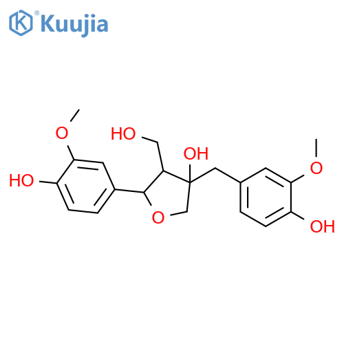 3-Furanmethanol,tetrahydro-4-hydroxy-2-(4-hydroxy-3-methoxyphenyl)-4-[(4-hydroxy-3-methoxyphenyl)methyl]-,(2S,3R,4S)- structure