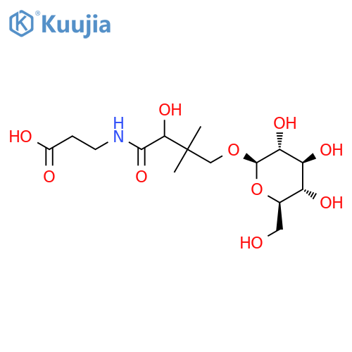 b-Alanine, N-[4-(b-D-glucopyranosyloxy)-2-hydroxy-3,3-dimethyl-1-oxobutyl]- structure