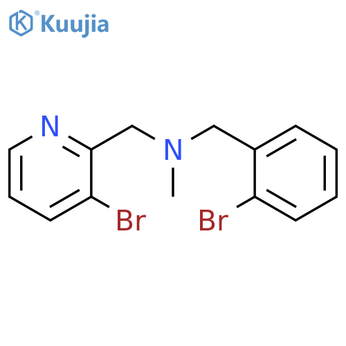 2-Pyridinemethanamine, 3-bromo-N-[(2-bromophenyl)methyl]-N-methyl- structure