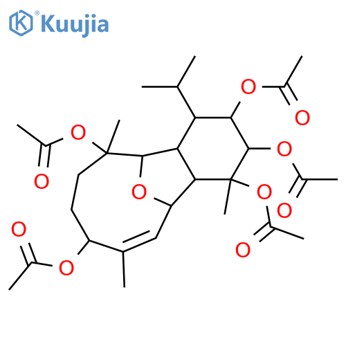 6,13-Epoxy-7-eunicellene-2,3,4,9,12-pentol; (2α,3α,4β,9β,12β)-form, Penta-Ac structure