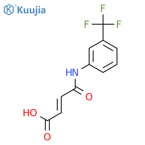 4-Oxo-4-[3-(trifluoromethyl)anilino]but-2-enoic acid structure