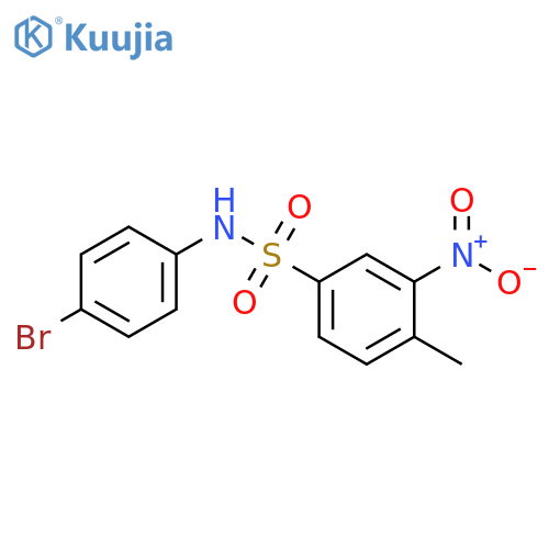N-(4-Bromophenyl)-4-methyl-3-nitrobenzenesulfonamide structure