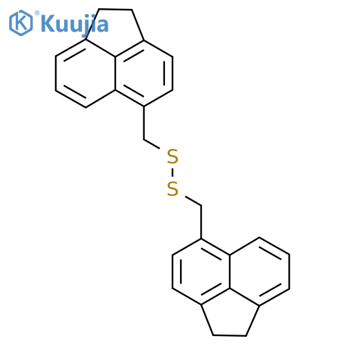 5-({[(1,2-Dihydroacenaphthylen-5-yl)methyl]disulfanyl}methyl)-1,2-dihydroacenaphthylene structure
