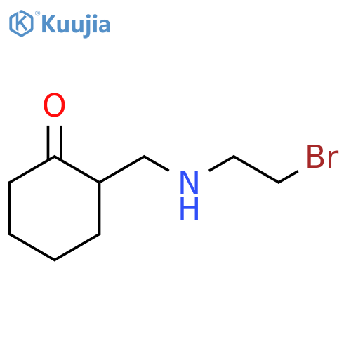 2-{(2-bromoethyl)aminomethyl}cyclohexan-1-one structure