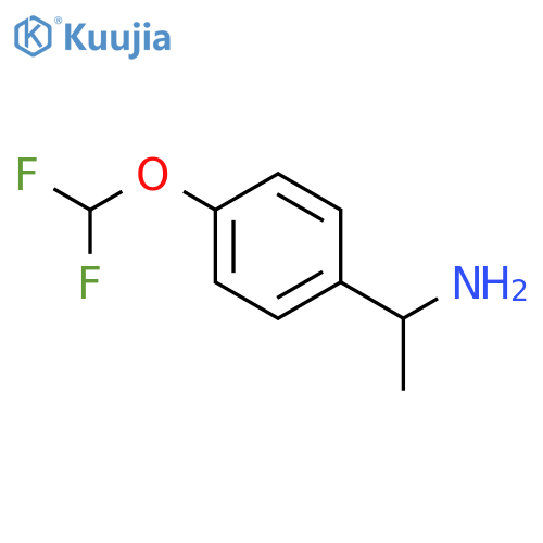{4-(difluoromethoxy)phenylmethyl}(methyl)amine structure