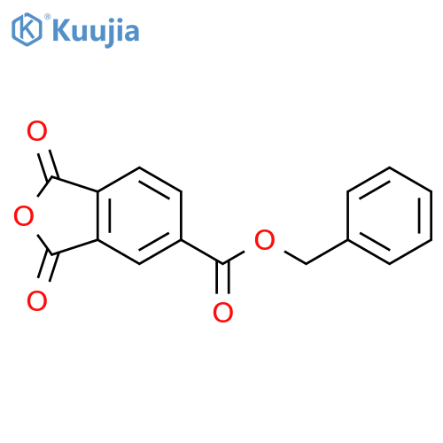 1,3-Dihydro-1,3-dioxo-5-isobenzofurancarboxylic Acid Phenylmethyl Ester structure