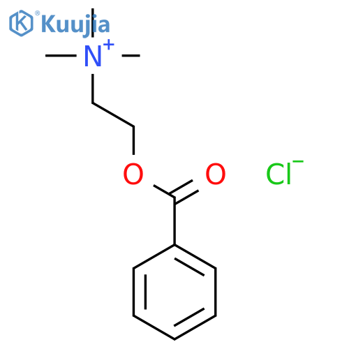 2-Benzoyloxyethyl(trimethyl)azanium Chloride structure