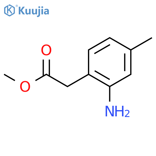 Methyl 2-(2-amino-4-methylphenyl)acetate structure