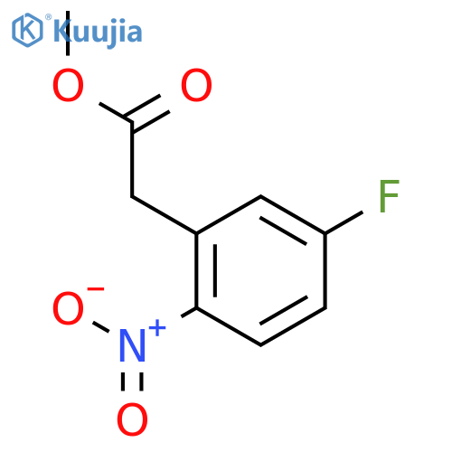 methyl 2-(5-fluoro-2-nitrophenyl)acetate structure