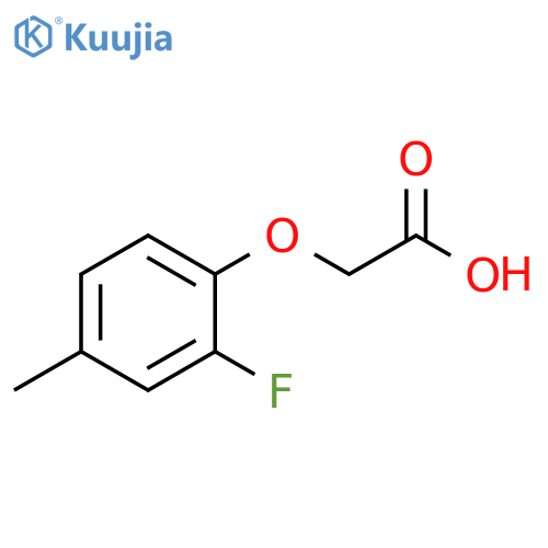 2-(2-fluoro-4-methylphenoxy)acetic acid structure