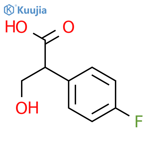 2-(4-fluorophenyl)-3-hydroxypropanoic acid structure