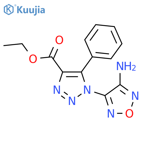 <br>1-(4-Amino-furazan-3-yl)-5-phenyl-1H-[1,2,3]triazole-4-carboxylic acid ethy l ester structure