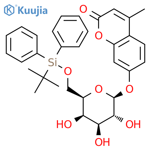 4-Methylumbelliferyl 6-O-(tert-Butyldiphenylsilyl)-β-D-galactopyranoside structure