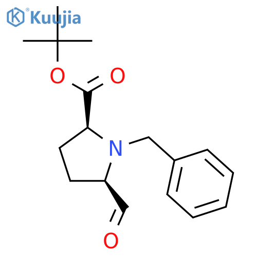 L-PROLINE, 5-FORMYL-1-(PHENYLMETHYL)-, 1,1-DIMETHYLETHYL ESTER, (5R)- structure