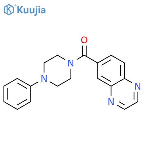 6-(4-phenylpiperazine-1-carbonyl)quinoxaline structure