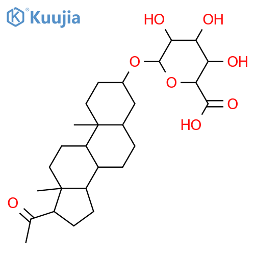 3-Hydroxypregnan-20-one; (3α,5β)-form, O-β-D-Glucuronopyranoside structure
