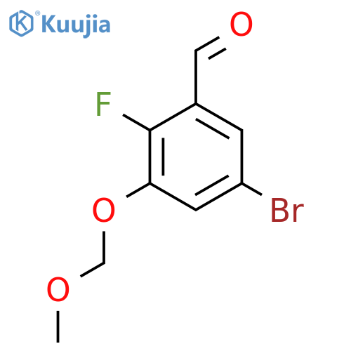 5-Bromo-2-fluoro-3-(methoxymethoxy)benZaldehyde structure