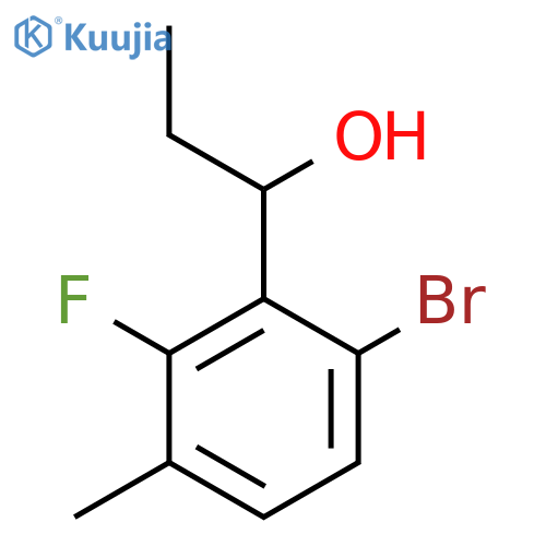 1-(6-Bromo-2-fluoro-3-methylphenyl)propan-1-ol structure