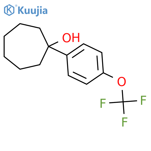 1-(4-(Trifluoromethoxy)phenyl)cycloheptanol structure