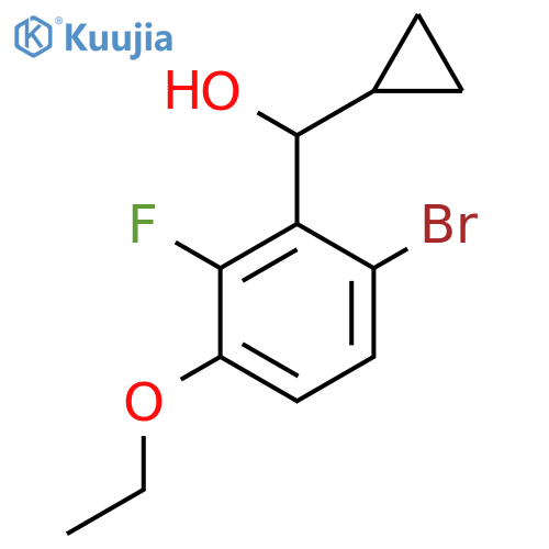 (6-Bromo-3-ethoxy-2-fluorophenyl)(cyclopropyl)methanol structure