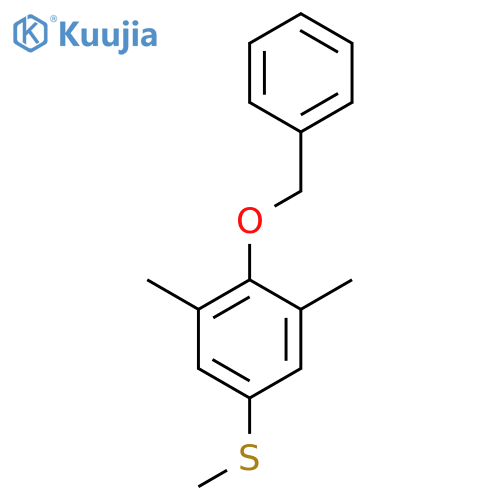 (4-(BenZyloxy)-3,5-dimethylphenyl)(methyl)sulfane structure