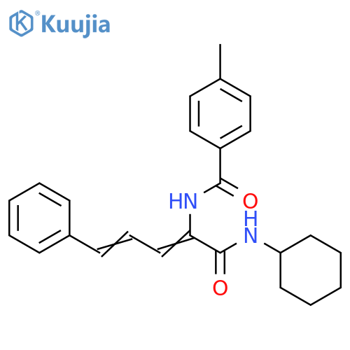 (2E,4Z)-N-cyclohexyl-2-(4-methylphenyl)formamido-5-phenylpenta-2,4-dienamide structure