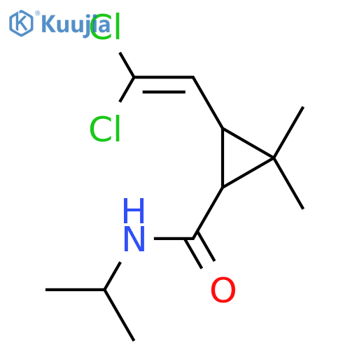3-(2,2-dichloroethenyl)-2,2-dimethyl-N-(propan-2-yl)cyclopropane-1-carboxamide structure
